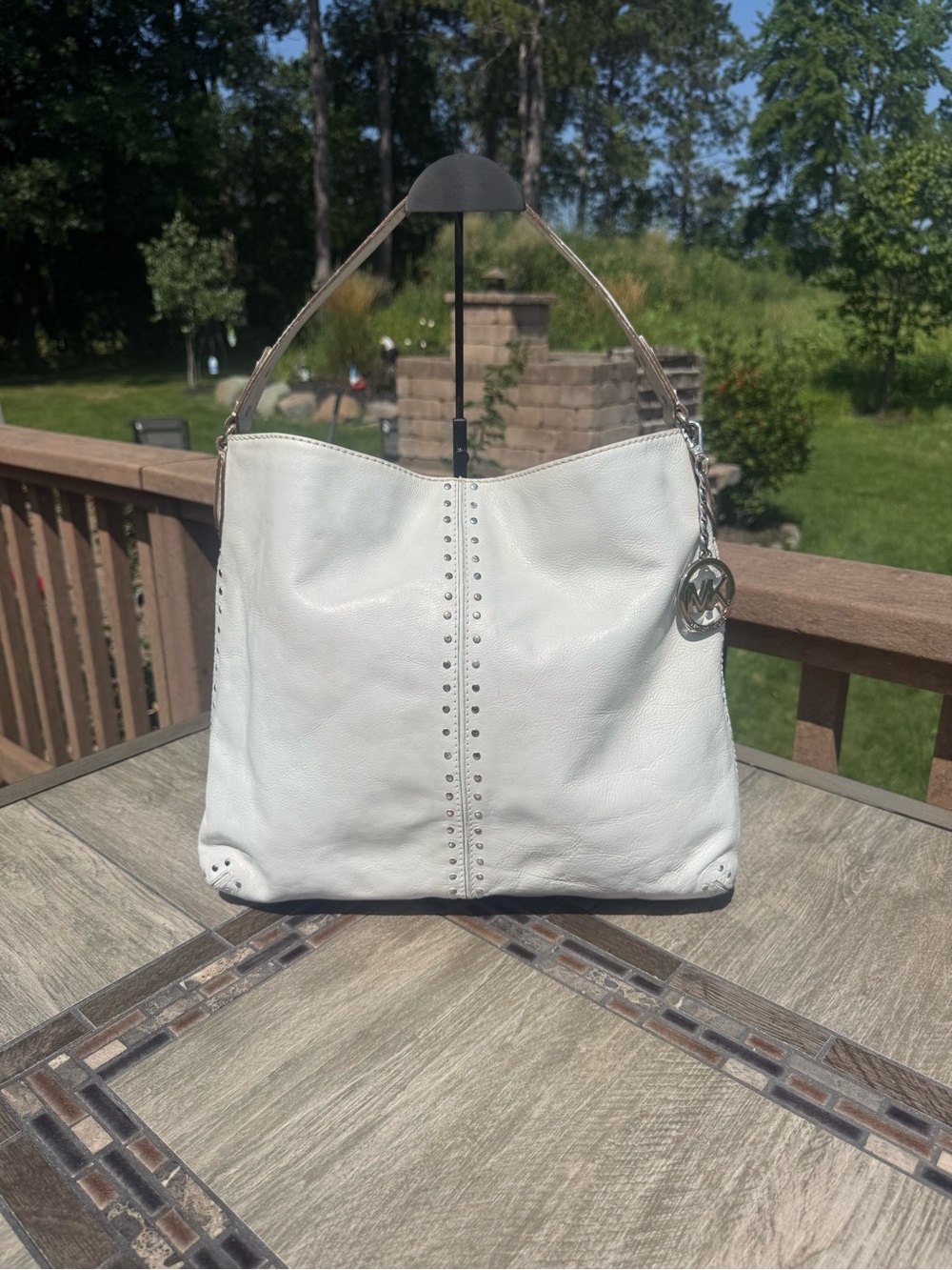 GUC Michael Kors Astor Large Studded Hobo Bag